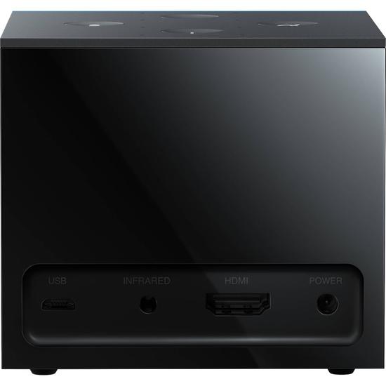 テレビ Amazon Fire TV Cube 4K HDR Amazon Fire TV Cube 2ª geração de voz 4K 16GB preto com 2GB de
