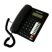 Aparelho de Telefone Mega Star FT-750 Bina / Com Fio