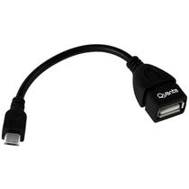 Cabo Adaptador Micro USB Quanta QTMUS10 - 12 Cm