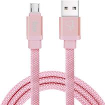 Cabo Micro USB Elg CNV510PK - 1 Metro / Tecido Canvas / 12W / 2.1A