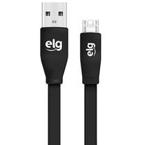 Cabo Micro USB Elg EC510PT - 1.25 Metros / Injetado em PVC / 12W / 2.1A