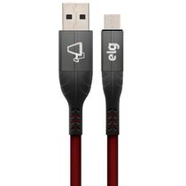 Cabo Micro USB Elg M510RD - 1 Metro / Tecido Canvas / 12W / 2.4A