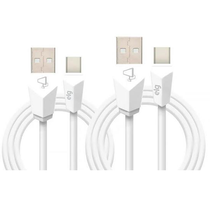 Cabo USB-C 2 em 1 Elg CMBC12WH - 1 Metro e 2 Metros / Elastômero Termoplástico / 12W / 2.4A
