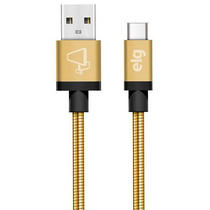 Cabo USB-C Elg INXC10GD - 1 Metro / Inox / 12W / 2.4A foto principal