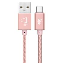 Cabo USB-C Elg TC10BRG - 1 Metro / Malha de Nylon / 12W / 2.4A foto principal