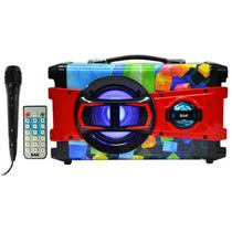 Caixa de Som BAK BK-885BT SD / USB / Bluetooth / Karaokê