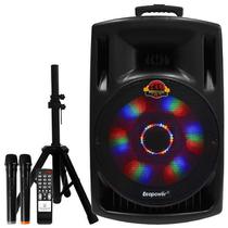 Caixa de Som Ecopower EP-1931 SD / USB / Bluetooth / Karaokê