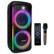 Caixa de Som Ecopower EP-1966 SD / USB / Bluetooth / Karaokê