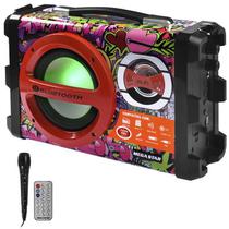 Caixa de Som Mega Star HY-K55BT SD / USB / Bluetooth / Karaokê foto 2