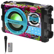 Caixa de Som Mega Star HY-K55BT SD / USB / Bluetooth / Karaokê foto 1