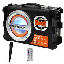 Caixa de Som Mega Star HY-K55BT SD / USB / Bluetooth / Karaokê foto 3