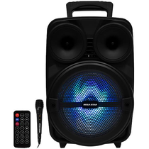 Caixa de Som Mega Star SPA081BTE SD / USB / Bluetooth / Karaokê