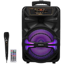 Caixa de Som Mox MO-S1208 SD / USB / Bluetooth / Karaokê