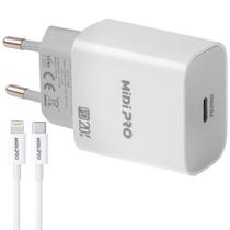 Carregador Midi Pro MDP-20W Bivolt - Cabo Lightning