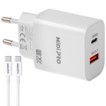Carregador Midi Pro MDP-20WD Bivolt - Cabo USB-C