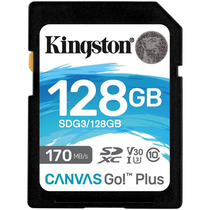 Cartão de Memória Kingston Canvas Go! Plus SDXC 128GB Classe 10