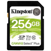 Cartão de Memória Kingston Canvas Select Plus SDXC 256GB Classe 10