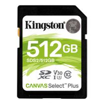 Cartão de Memória Kingston Canvas Select Plus SDXC 512GB Classe 10