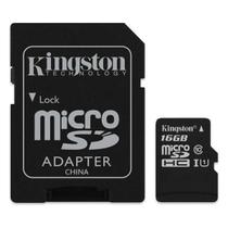 Cartão de Memória Kingston Micro SDHC 16GB Classe 10