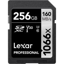 Cartão de Memória Lexar 1066X SDXC 256GB Classe 10 160MB/s