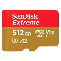 Cartão de Memória Sandisk Extreme Micro SDXC 512GB 190MB/s