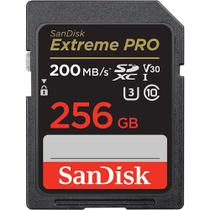 Cartão de Memória Sandisk Extreme Pro SDXC 256GB Classe 10 200MB/s