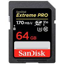 Cartão de Memória Sandisk Extreme Pro SDXC 64GB Classe 10 170MB/s