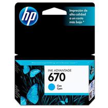 Cartucho de Tinta HP 670 CZ114AL Ciano