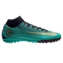 Chuteira Nike Superflyx 6 CR7 TF Verde Jade Masculino foto 2