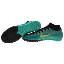 Chuteira Nike Superflyx 6 CR7 TF Verde Jade Masculino foto 1
