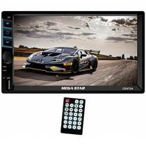 DVD Player Automotivo Mega Star CDV724 7.0" SD / USB / Bluetooth