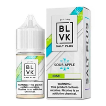 Liq BLVK Salt 35MG Plus - Sour Apple Ice