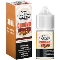 Essência para Vaper MR. Freeze Salt Cubano Tobacco 30ML