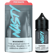 Essência para Vaper Nasty Juice PodMate Salt Menthol Tobacco 30ML