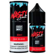 Essência para Vaper Nasty Juice Salt Bad Blood High Mint 30ML