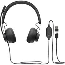 Fone de Ouvido Logitech Zone Wired 981-000871 USB-C