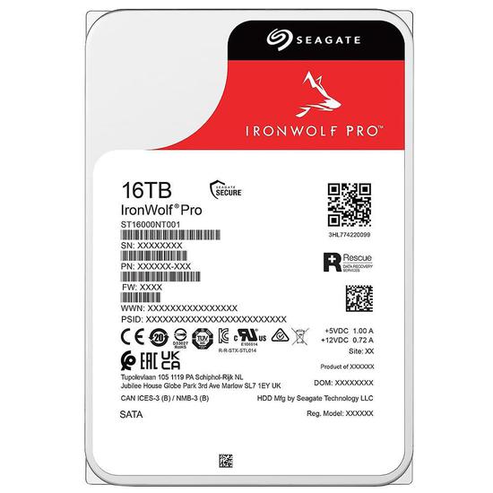 HD Seagate IronWolf Pro ST16000NT001 16TB 3.5
