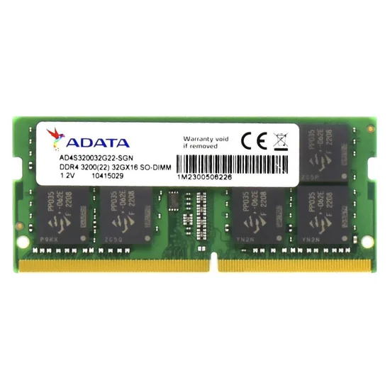 Memória Adata DDR4 32GB 3200MHz Notebook AD4S320032G22-SGN