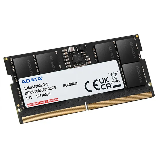 Memória Adata DDR5 32GB 5600MHz Notebook AD5S560032G-S foto 1