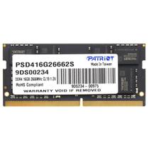 Memória Patriot Signature DDR4 16GB 2666MHz Notebook PSD416G26662S