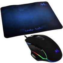 Mouse Mtek PG68 RGB Óptico USB + Mouse Pad foto principal