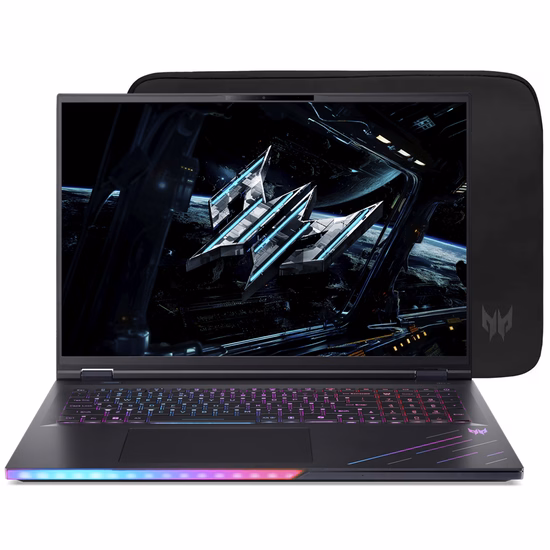 Notebook Acer Predator Helios 18 AI PH18-73-90A6 Intel Core Ultra 9 2.7GHz / Memória 32GB / SSD 1TB / 18" / Windows 11 / RTX 5080 16GB