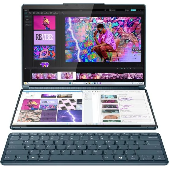 Notebook Lenovo Yoga Book 9 83FF001PLM Intel Core Ultra 7 4.8GHz / Memória 16GB / SSD 1TB / 13.3" / Windows 11