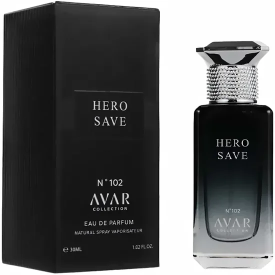 Perfume Avar Collection Hero Save N°102 Eau de Parfum Masculino 30ML