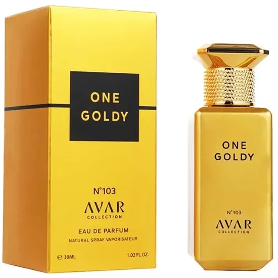 Perfume Avar Collection One Goldy N°103 Eau de Parfum Masculino 30ML