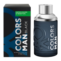 Perfume Benetton Colors Man Black Eau de Toilette Masculino 100ML foto 2