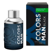 Perfume Benetton Colors Man Black Eau de Toilette Masculino 60ML foto 2