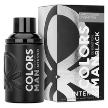 Perfume Benetton Colors Man Black Intenso Eau de Parfum Masculino 100ML