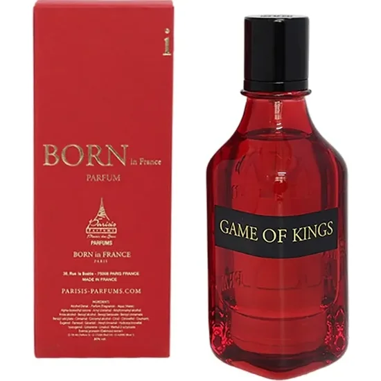Perfume Born In France Game Of Kings Eau de Parfum Unissex 85ML