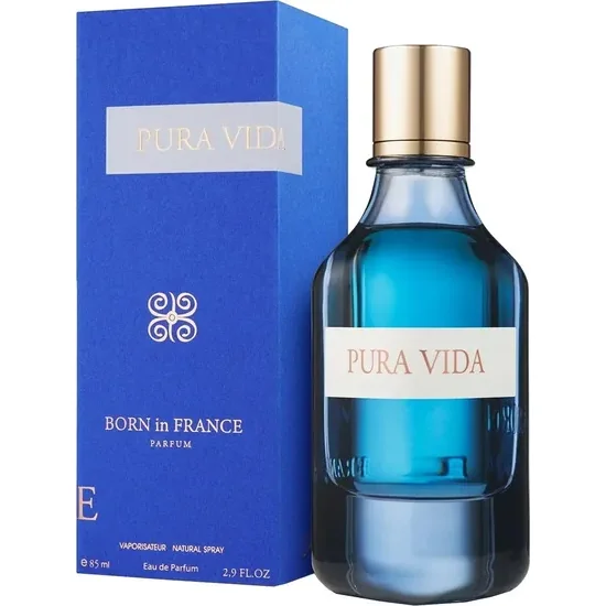 Perfume Born In France Pura Vida Eau de Parfum Unissex 85ML
